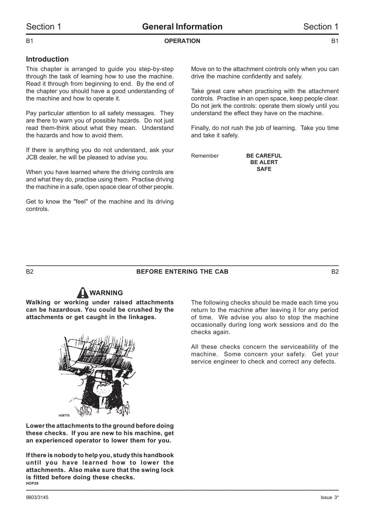 JCB 802.7 803 804 Plus Super Mini Excavator Service Manual | 1994-2005 - sample page 3