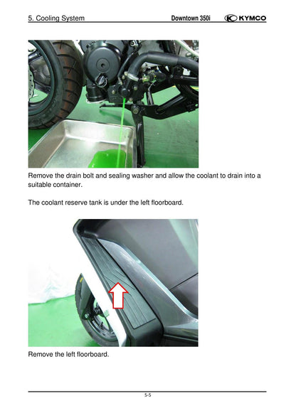 KYMCO Downtown 350I Scooter Service Manual | 2013-2017 - sample page 3