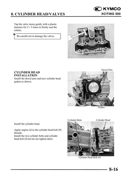 KYMCO Xciting 500 Scooter Service Manual | 2005-2009 - sample page 7