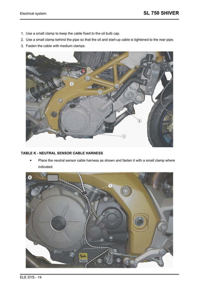 Aprilia Shiver 750 Motorcycle Service Manual | 2007-2011 - sample page 3