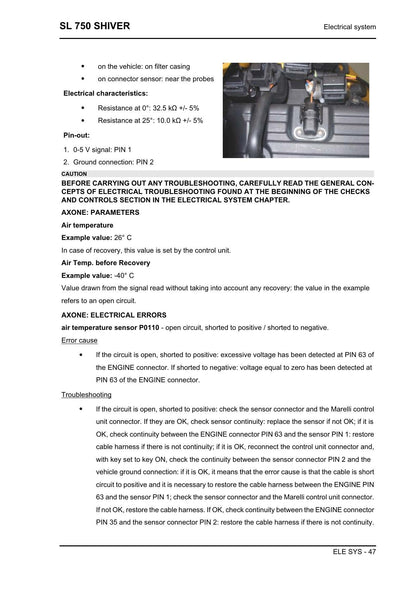 Aprilia Shiver 750 Motorcycle Service Manual | 2007-2011 - sample page 6