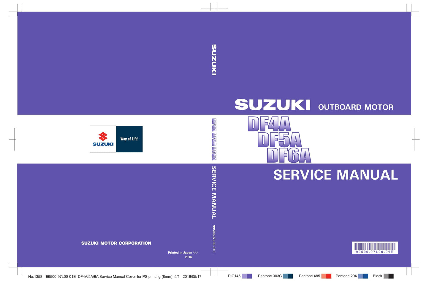 Suzuki DF4A DF5A DF6A Outboard Service Manual | 2016-2020 - sample page 1