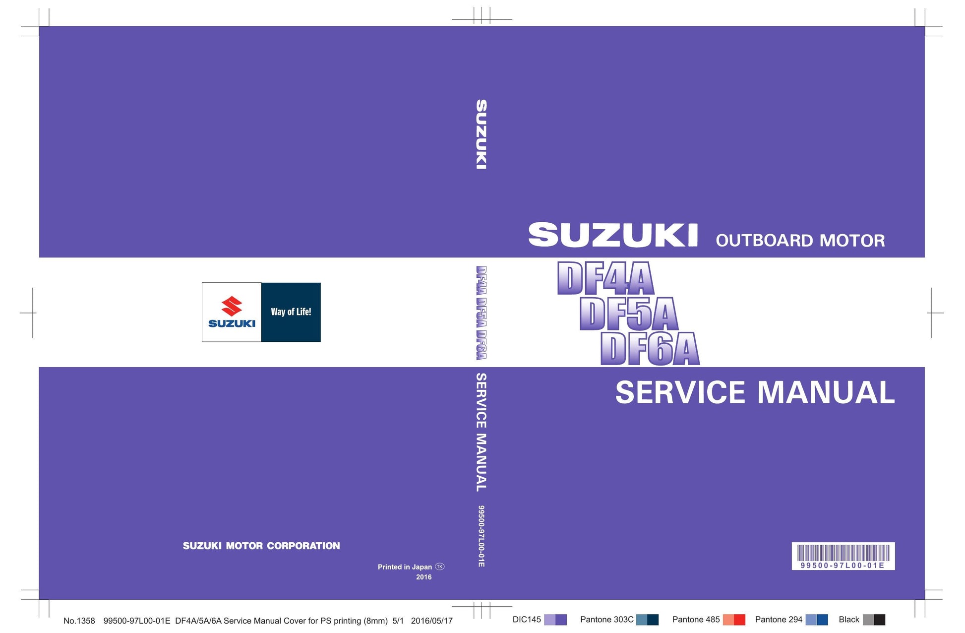 Suzuki DF4A DF5A DF6A Outboard Service Manual | 2016-2020 - sample page 1
