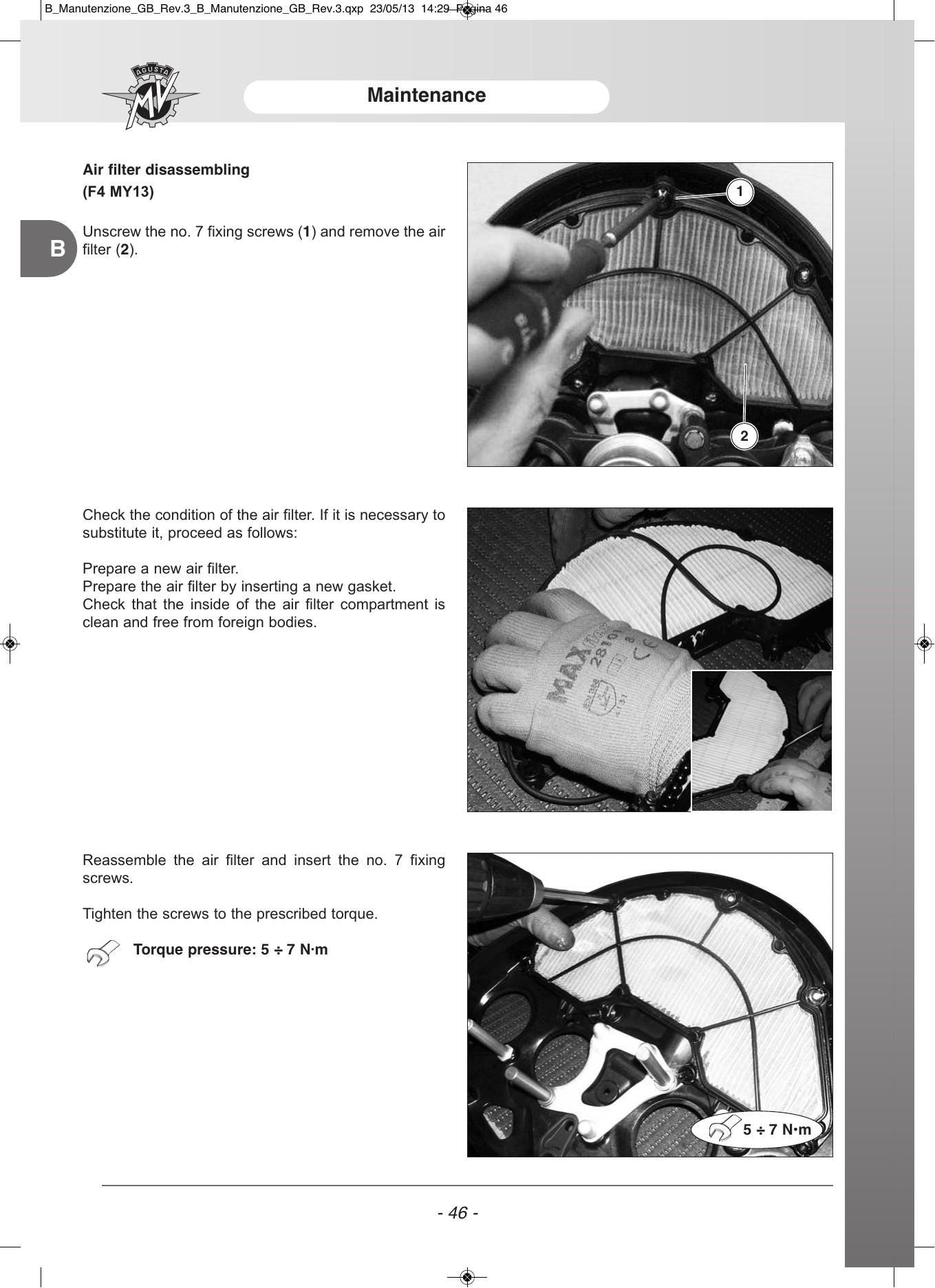 MV Agusta F4 Motorcycle Service Manual | 2010-2013 - sample page 2
