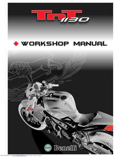 Benelli TNT 1130 Motorcycle Service Manual | 2004-2008 - sample page 1