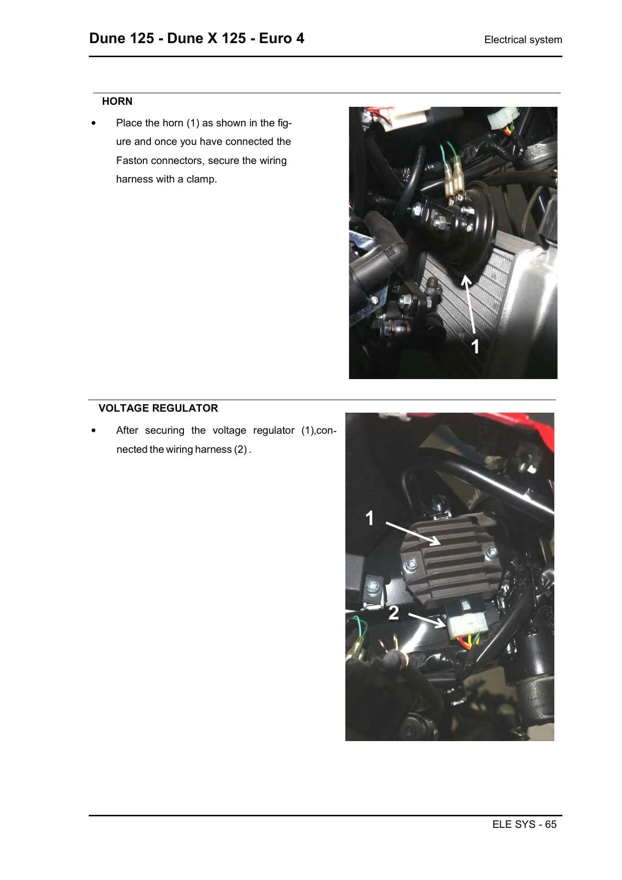 Malaguti Dune 125 Dune X 125 Motorcycle Service Manual | 2018-2022 - sample page 2