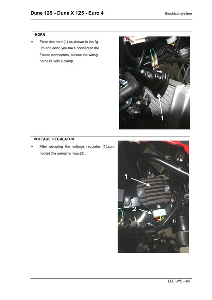 Malaguti Dune 125 Dune X 125 Motorcycle Service Manual | 2018-2022 - sample page 2