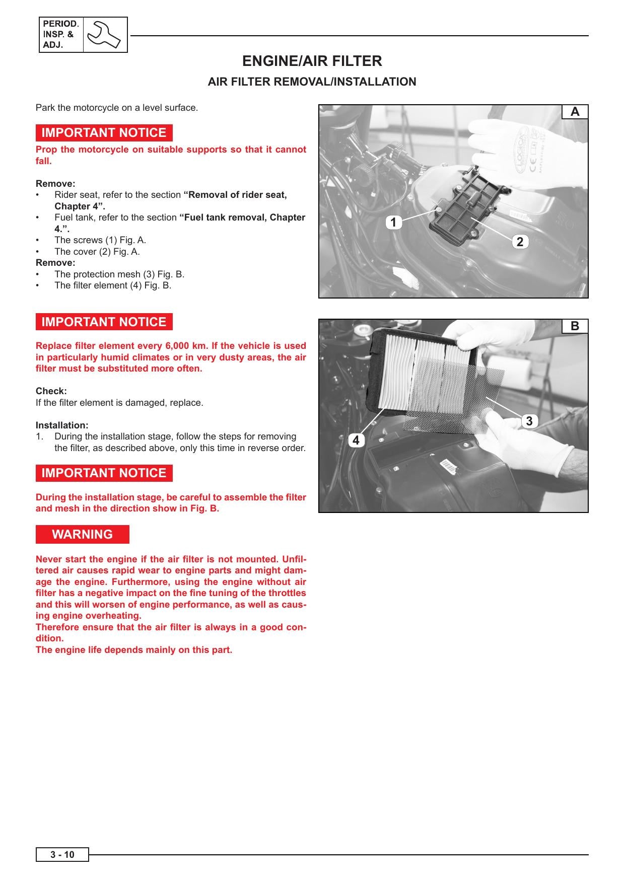 Benelli Leoncino 500 Motorcycle Service Manual | 2017-2021 - sample page 2