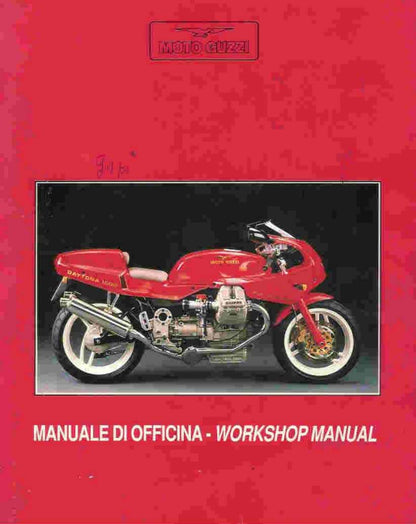 Moto Guzzi Daytona 1000 Motorcycle Service Manual | 1992-1996 - sample page 1