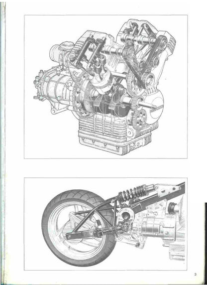 Moto Guzzi Daytona 1000 Motorcycle Service Manual | 1992-1996 - sample page 6