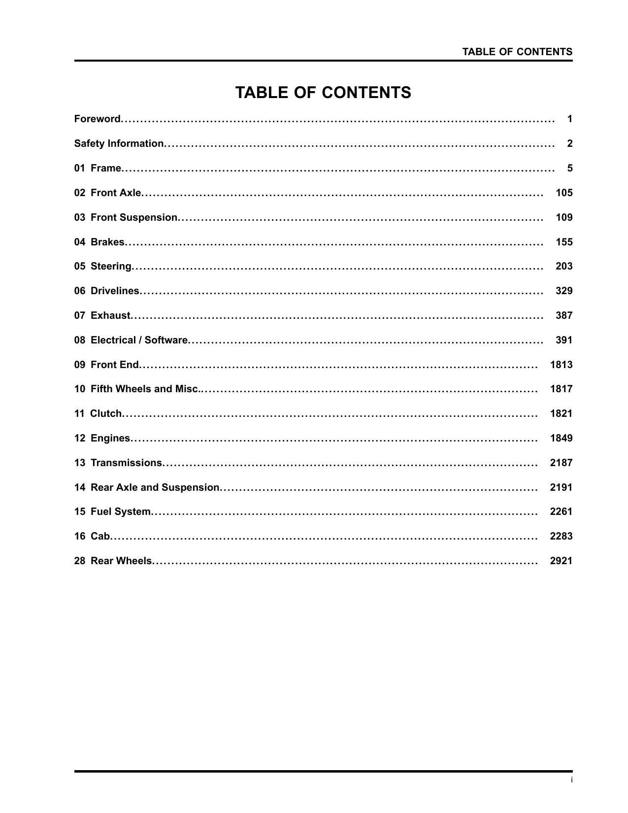 International ProStar TranStar Semi Truck Service Manual | 2010-2016 - sample page 4
