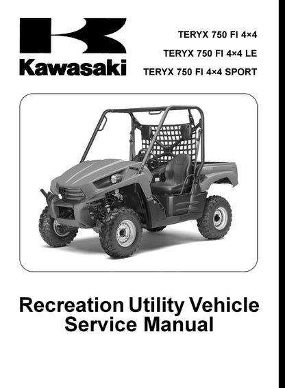 Kawasaki Teryx 750 UTV Service Manual | 2009-2012 - sample page 1