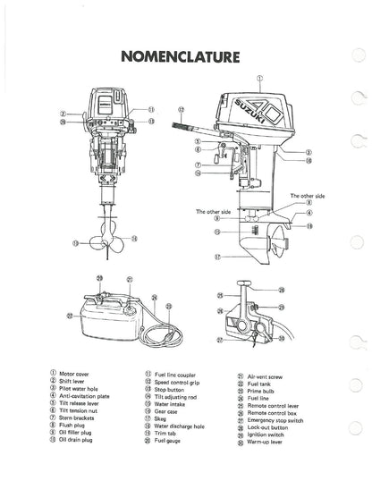 Suzuki DT40 Outboard Service Manual | 1985-1994 - sample page 7
