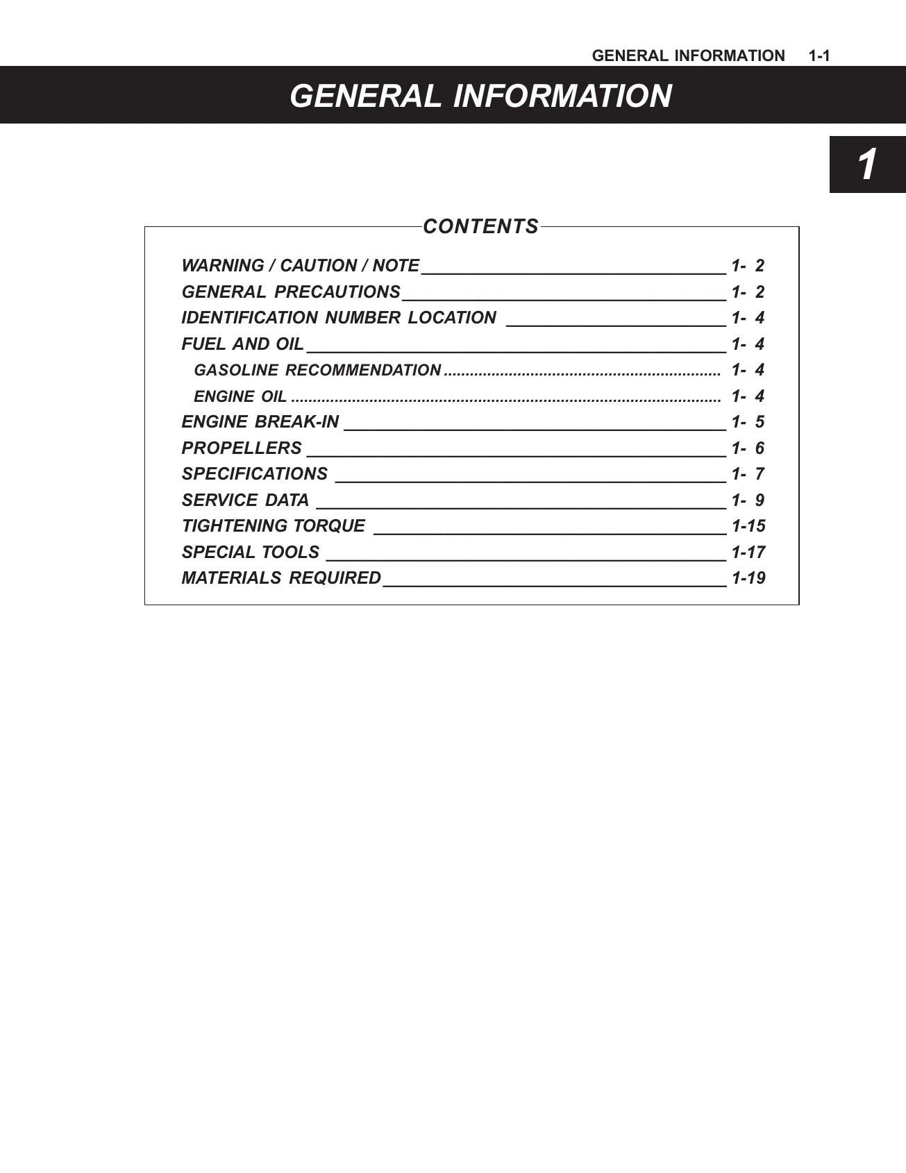 Suzuki DF4 DF5 Outboard Service Manual | 2002-2006 - sample page 8