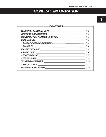 Suzuki DF4 DF5 Outboard Service Manual | 2002-2006 - sample page 8