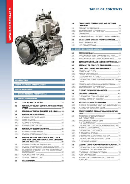 Beta RR 250 300 Race Edition 2 Stroke Motorcycle Service Manual | 2020-2021 - sample page 5