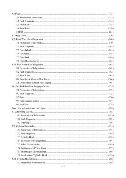 Keeway Cityblade 125 Scooter Service Manual | 2020-2024 - sample page 6