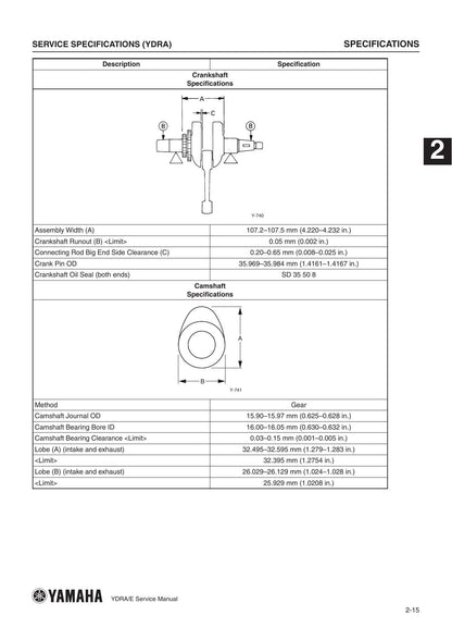 Yamaha YDRA YDRE Golf Cart Service Manual | 2016-2020 - sample page 9