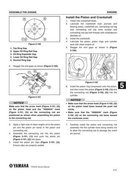 Yamaha YDRA YDRE Golf Cart Service Manual | 2016-2020 - sample page 2
