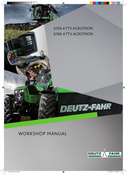 Deutz-Fahr Agrotron 6150.4 6160.4 TTV Tractor Service Manual | 2013-2017 - sample page 1