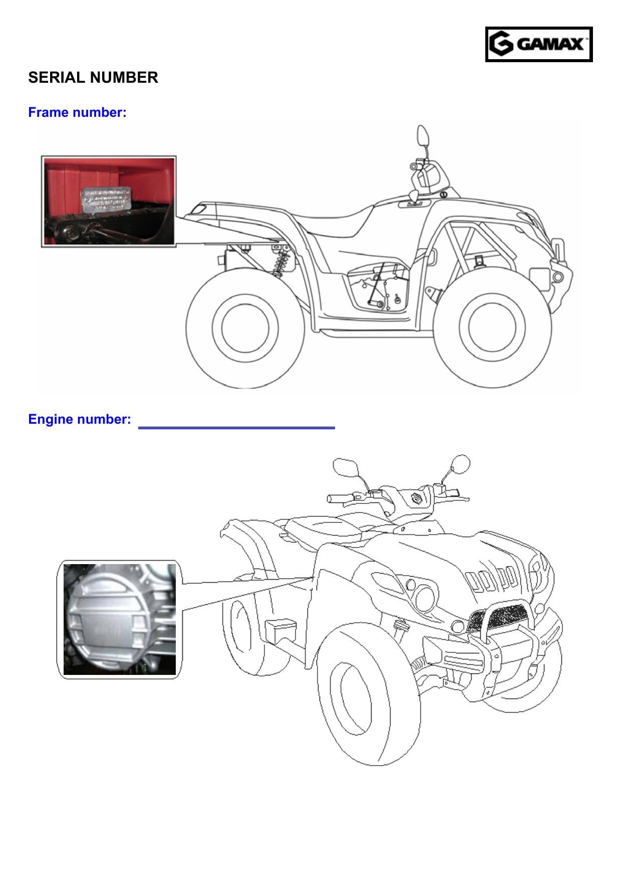 Gamax AX600 600LX ATV Service Manual | 2015-2019 - sample page 7