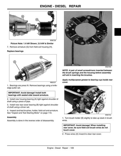 John Deere 3225C 3235C 3245C Fairway Mower Service Manual | 2004-2008 - sample page 2