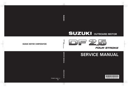 Suzuki DF2.5 Four Stroke Outboard Service Manual | 2006-2010 - sample page 1