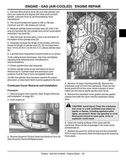 John Deere X465 X475 X485 X575 X585 Garden Tractor Service Manual | 2004-2008 - sample page 3