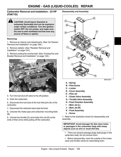 John Deere X465 X475 X485 X575 X585 Garden Tractor Service Manual | 2004-2008 - sample page 2