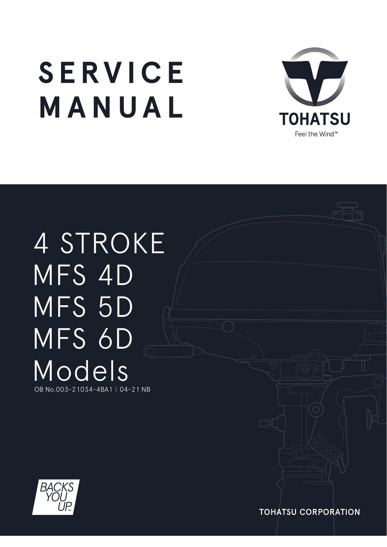 Tohatsu MFS 4D 5D 6D Outboard Service Manual | 2020-2024 - sample page 1