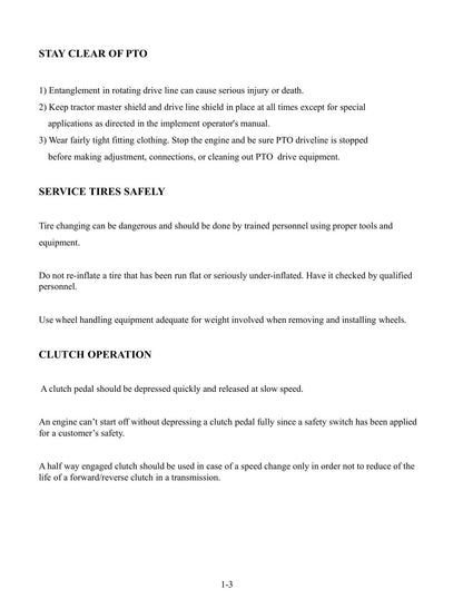 TYM T754 Power Shuttle Tractor Service Manual | 2015-2019 - sample page 8
