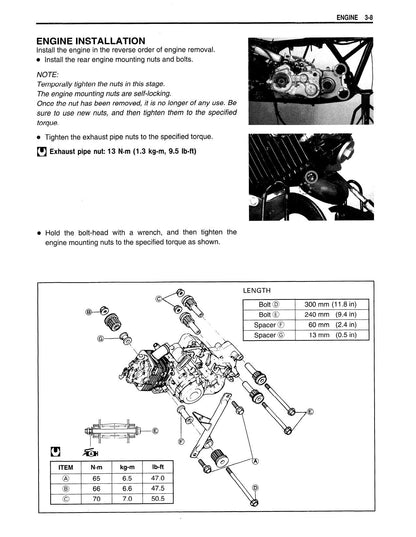 Suzuki King Quad 300 ATV Service Manual | 1999-2003 - sample page 2