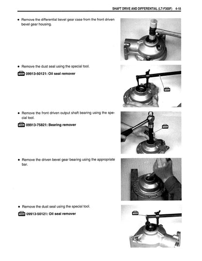 Suzuki King Quad 300 ATV Service Manual | 1999-2003 - sample page 4