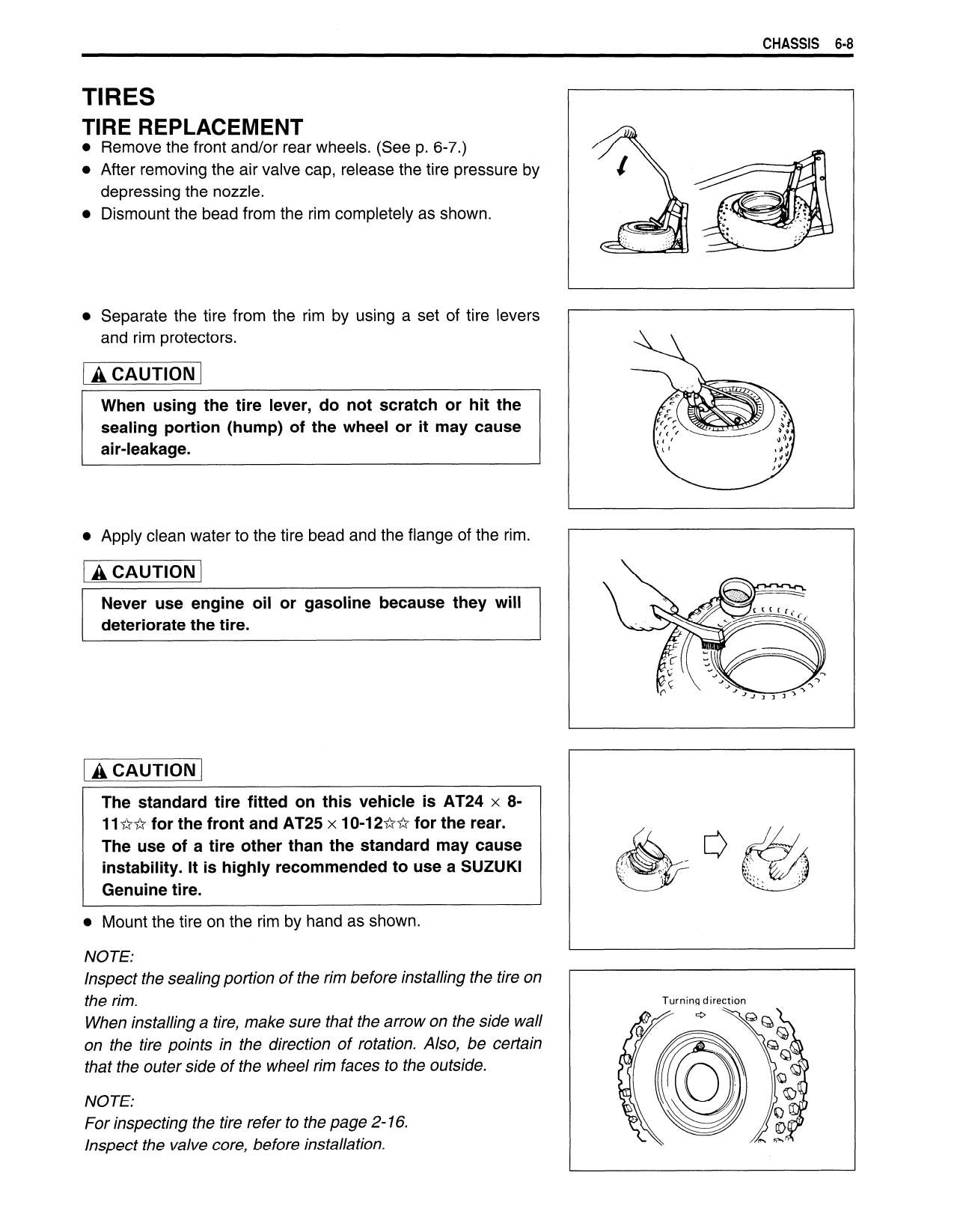 Suzuki King Quad 300 ATV Service Manual | 1999-2003 - sample page 5