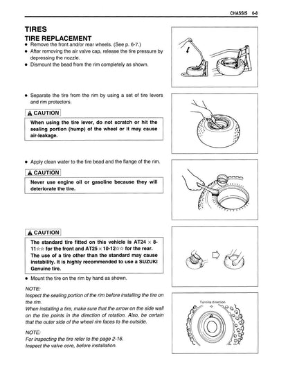 Suzuki King Quad 300 ATV Service Manual | 1999-2003 - sample page 5