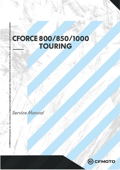CFMOTO CFORCE 800 850 1000 Touring ATV Service Manual | 2024-2026 - sample page 1