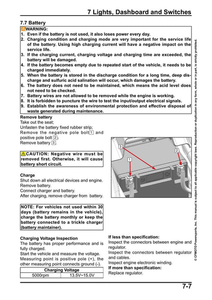 CFMOTO 450NK Motorcycle Service Manual | 2023-2026 - sample page 4