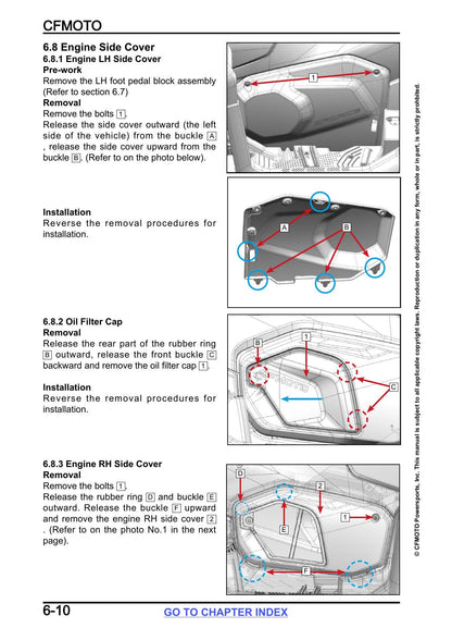 CFMOTO CFORCE 800 850 1000 Touring ATV Service Manual | 2024-2026 - sample page 3