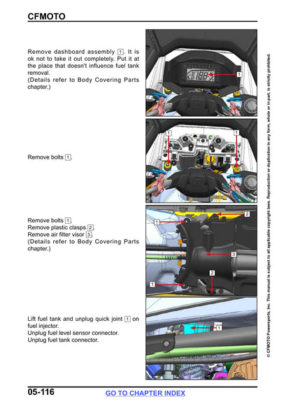 CFMOTO CForce 600 625 Touring ATV Service Manual | 2023-2026 - sample page 4