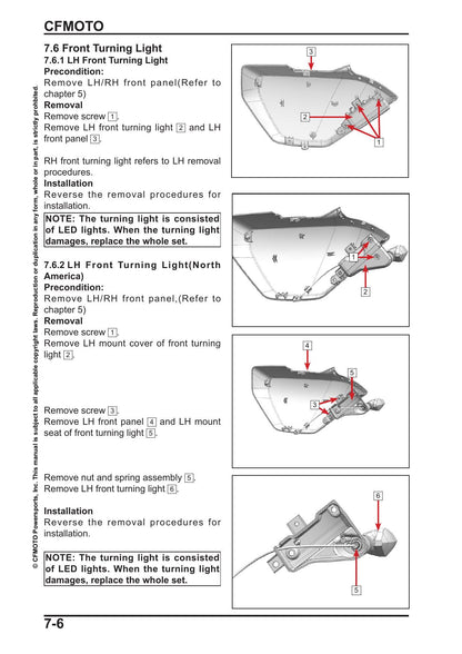 CFMOTO Papio SS 125 Motorcycle Service Manual | 2025-2026 - sample page 3