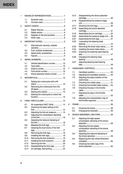 Husqvarna FC 250 Motorcycle Service Manual | 2020-2024 - sample page 4