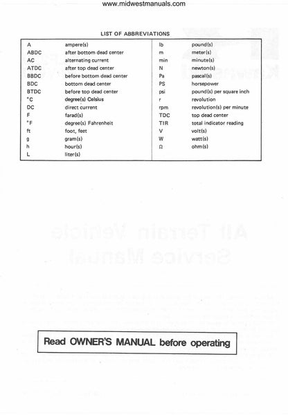 Kawasaki KLF220 Bayou ATV Service Manual | 1988-2002 - sample page 8