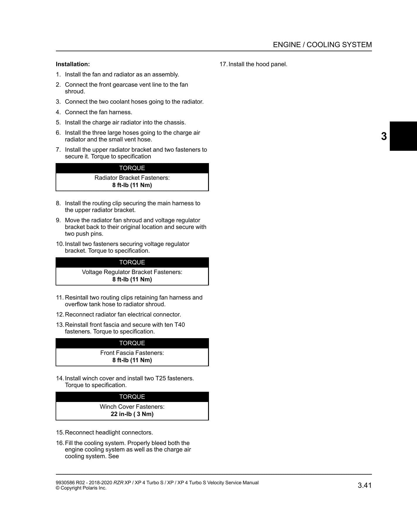 Polaris RZR XP Turbo S UTV Service Manual | 2018-2020 - sample page 3