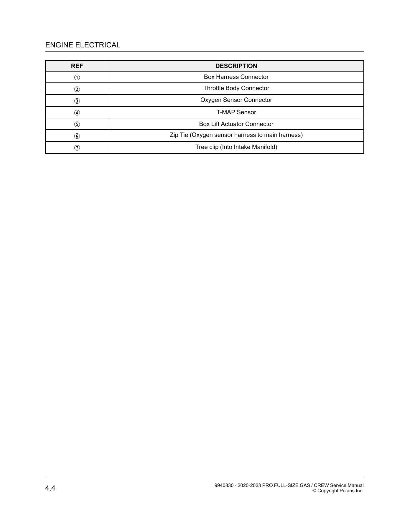 Polaris Pro XD Full-Size Gas Crew UTV Service Manual | 2020-2023 - sample page 8