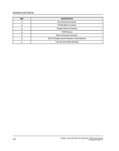 Polaris Pro XD Full-Size Gas Crew UTV Service Manual | 2020-2023 - sample page 8
