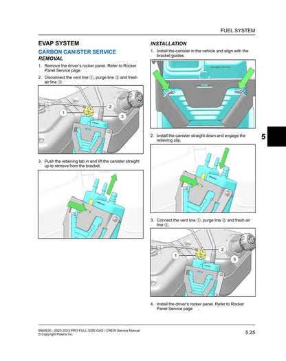 Polaris Pro XD Full-Size Gas Crew UTV Service Manual | 2020-2023 - sample page 3