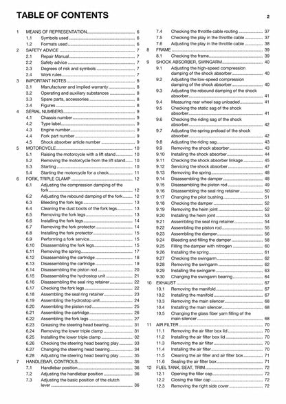 Husqvarna FC 450 Motocross Motorcycle Service Manual | 2015-2019 - sample page 6