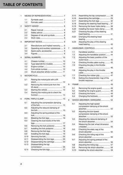 Husqvarna TE 250I 300I Motorcycle Service Manual | 2019-2023 - sample page 7