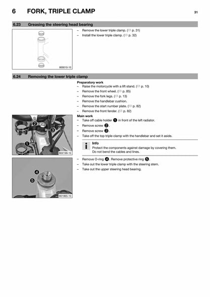 Husqvarna FC 450 Motocross Motorcycle Service Manual | 2015-2019 - sample page 2