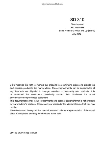 Doosan SD 310 Wheel Loader Service Manual | 2012-2016 - sample page 6